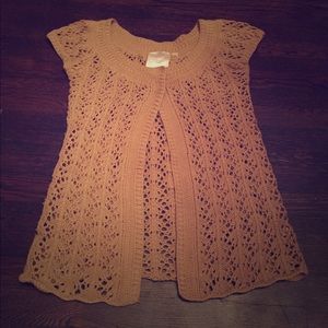 Emma & Posh knitted cap sleeve sweater